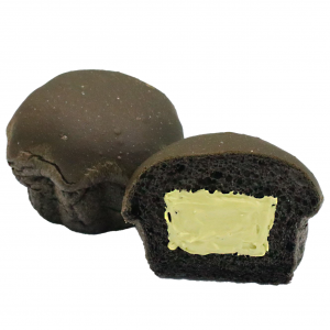 Bamboo Charcoal Bread (Matcha filling)